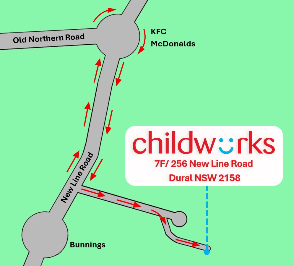 Childworks directions map